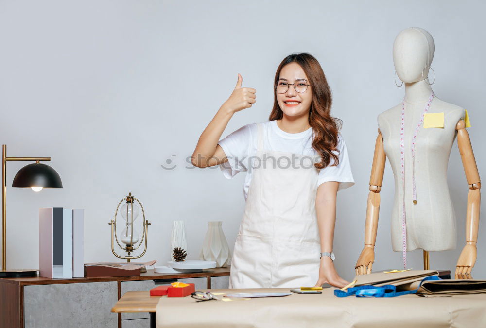 Young woman with kitchen knife