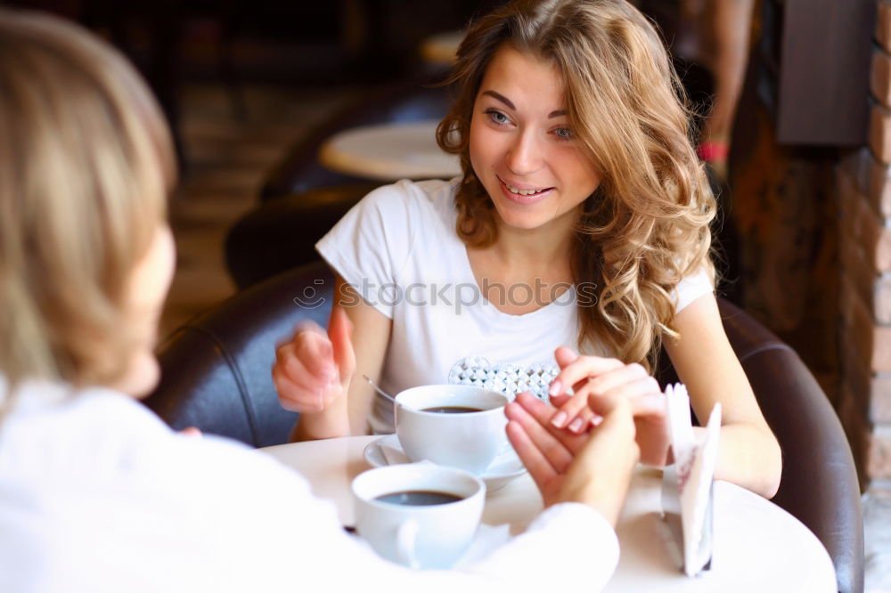 Similar – Young beautiful woman is making coffee in country house.