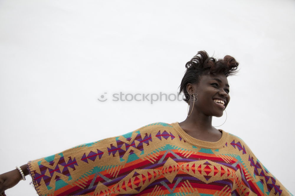 Similar – Image, Stock Photo Young dark skinned woman with dreadlocks