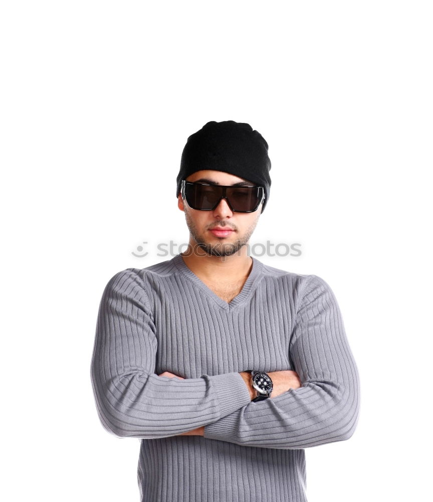 Image, Stock Photo Black man in stylish sunglasses