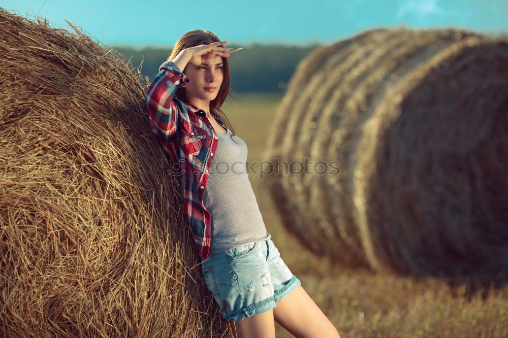 Similar – Image, Stock Photo Done Maize field Green