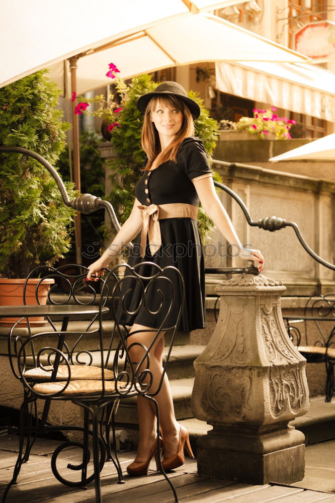 Similar – Image, Stock Photo Young woman with shopping bags