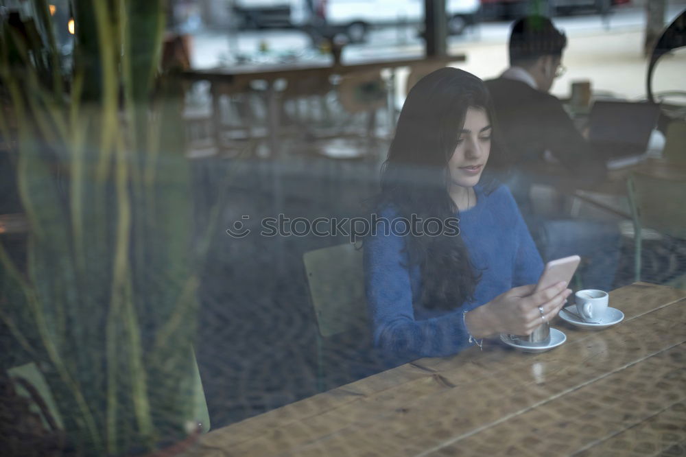 Similar – Image, Stock Photo happy with coffee 3