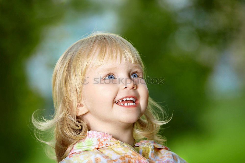 Similar – girl child tongue meadow