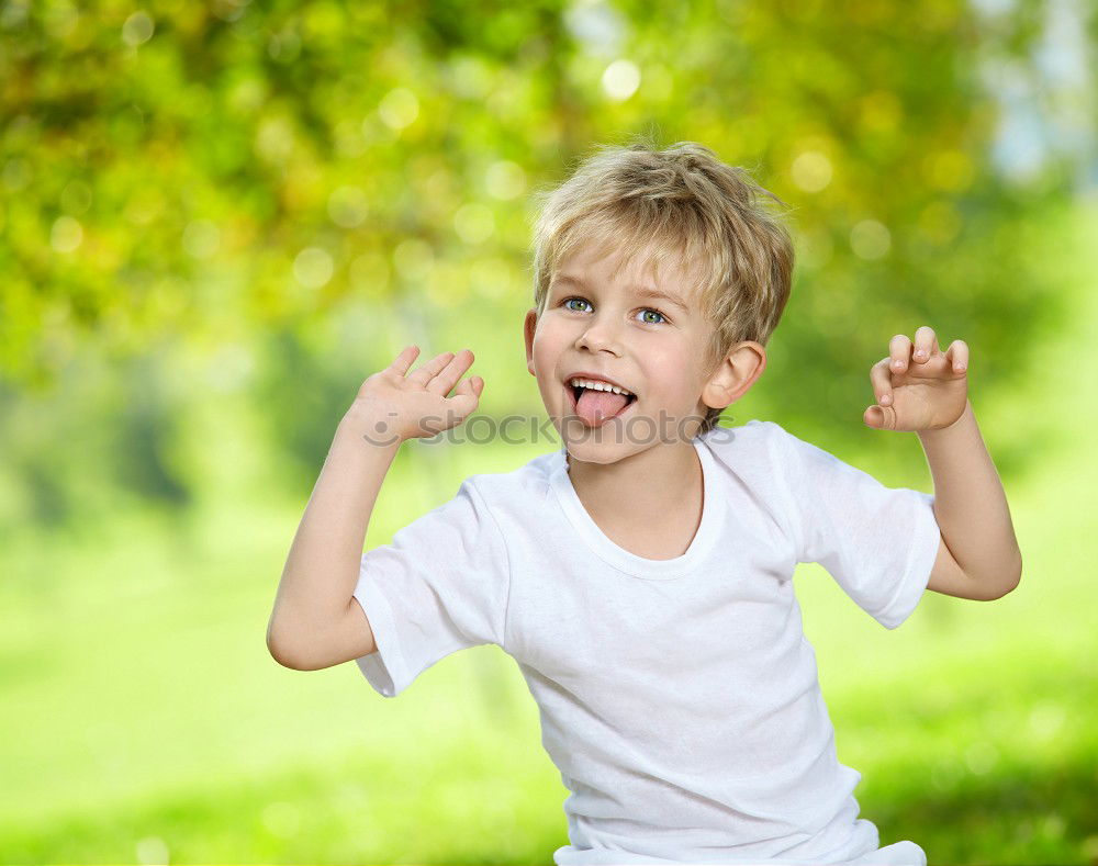 Similar – Photo of cute running girl