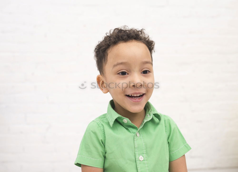 Similar – Image, Stock Photo Adorable latin child in the garden