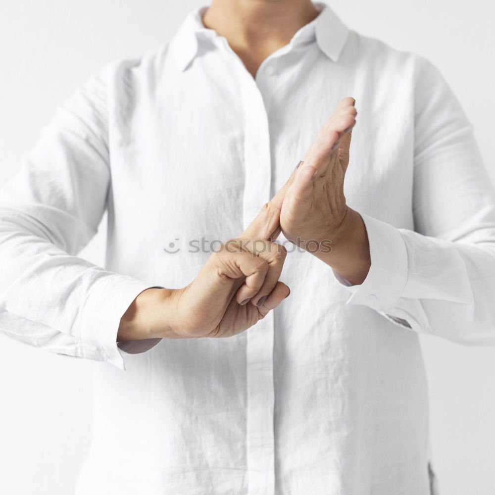 Similar – Image, Stock Photo Closeup on a man holding a bible