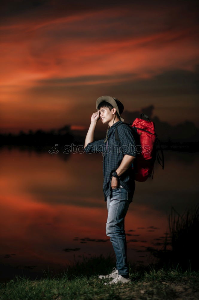 Similar – Image, Stock Photo Autumn Main loop woman