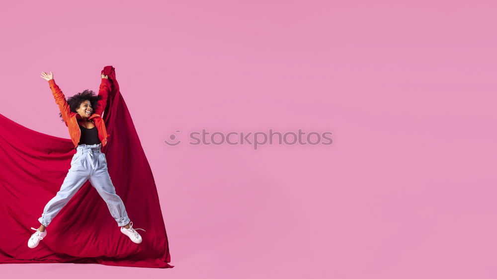 Similar – Woman on stool in studio