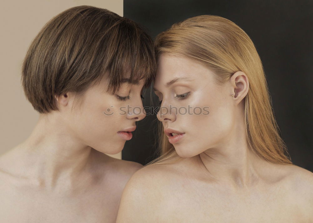 Similar – Female couple standing together