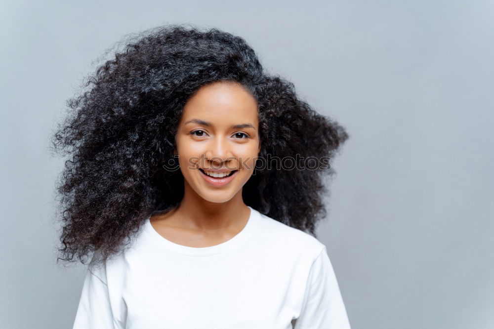 Similar – Image, Stock Photo Playful woman winking