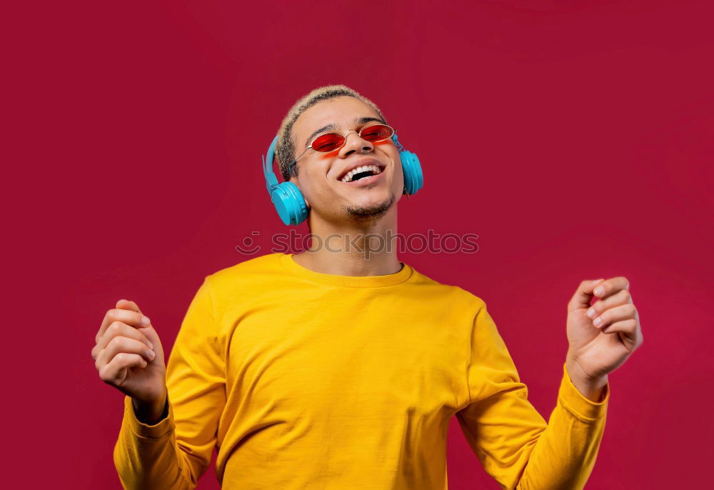 Similar – Delighted woman with eyes closed