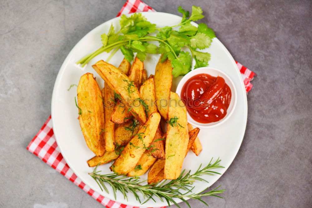 Similar – French fries salad Food