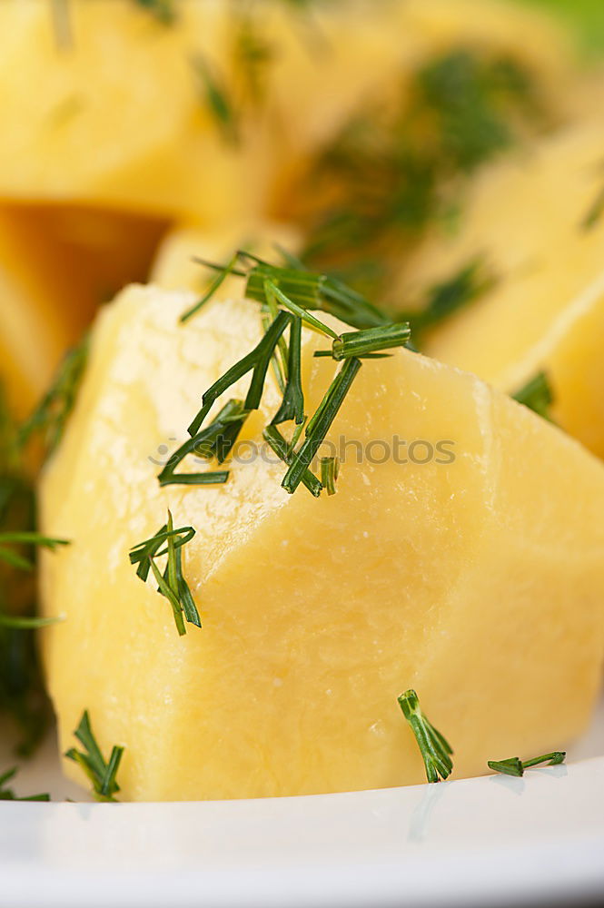 Image, Stock Photo paper bag with golden chanterelle and rosemary spice