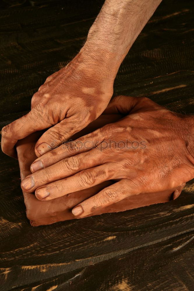 Similar – Image, Stock Photo Hands of a potter forming clay