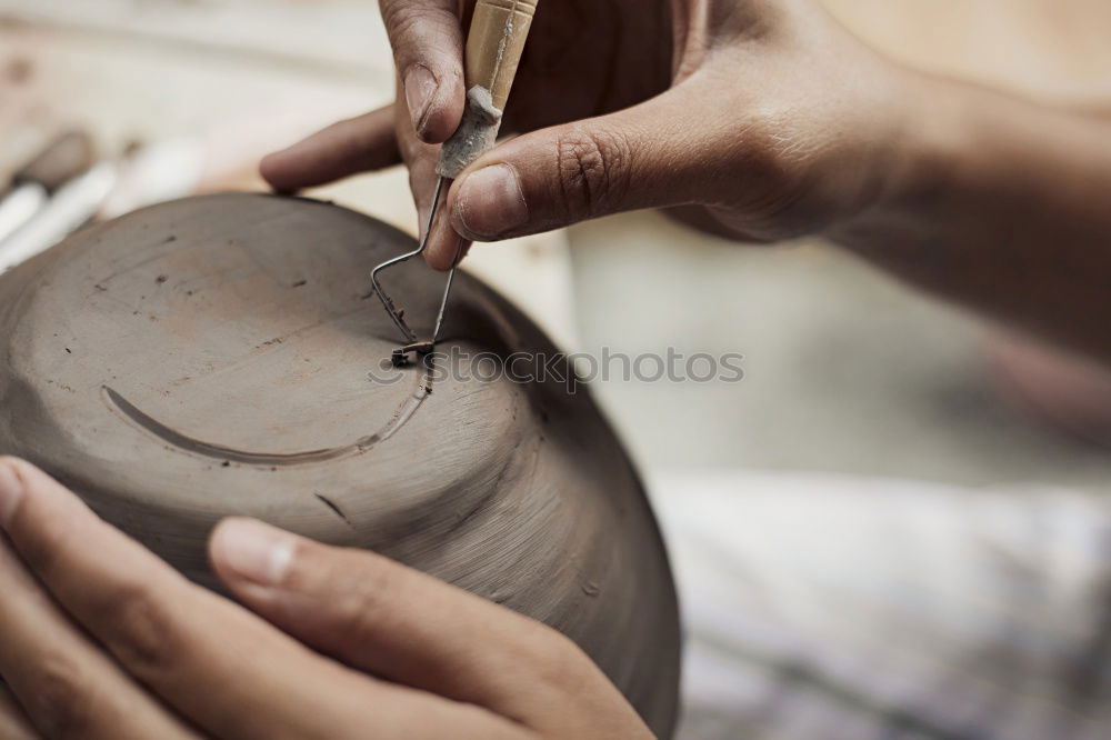 Similar – Image, Stock Photo Hands of a jeweler making precious jewelry