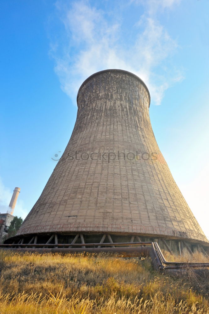 Similar – Cooling tower in rapeseed