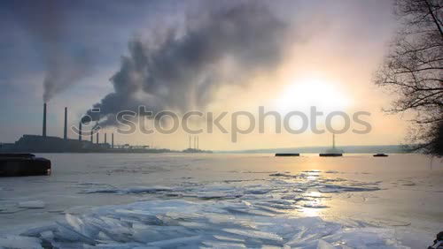 Similar – Image, Stock Photo Power plant in the night.