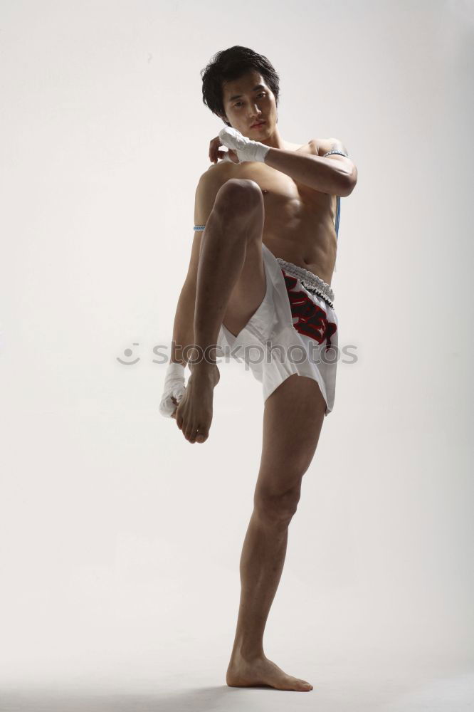 Similar – Ballet dancer with leg up