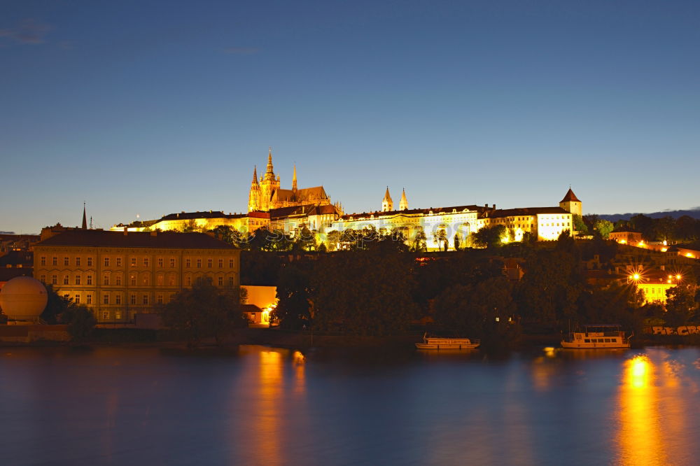 Similar – Boat on the Vltava River, Prague