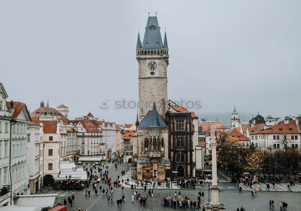 Cityscape in moody weather