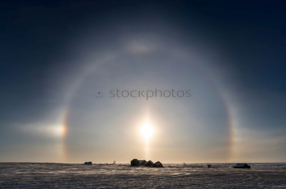 Similar – It is freezing cold this morning. Parry arc, circumzenithal arc, halo. Natural phenomenon.