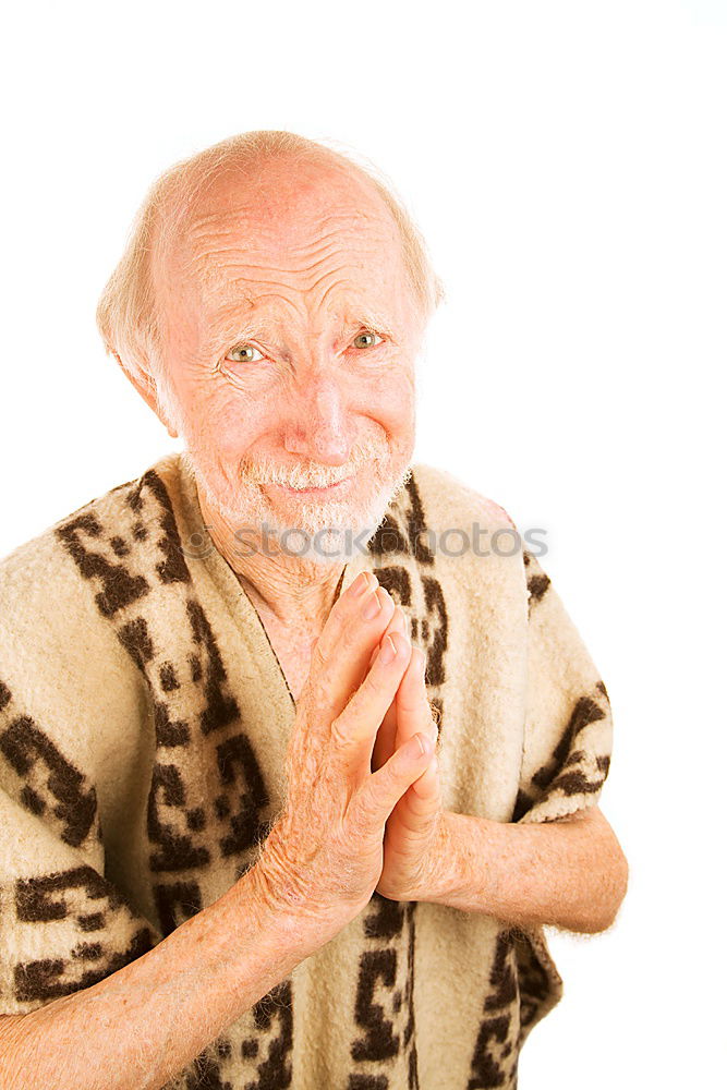 Similar – Image, Stock Photo Senior Man Exercising In Park