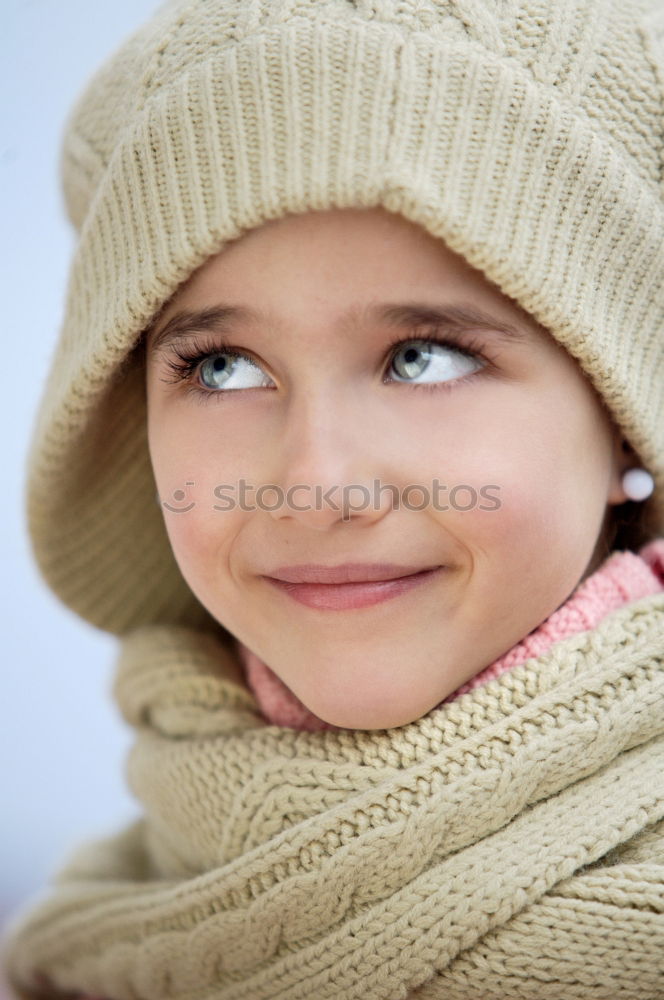 Similar – Image, Stock Photo Pretty little girl in the street