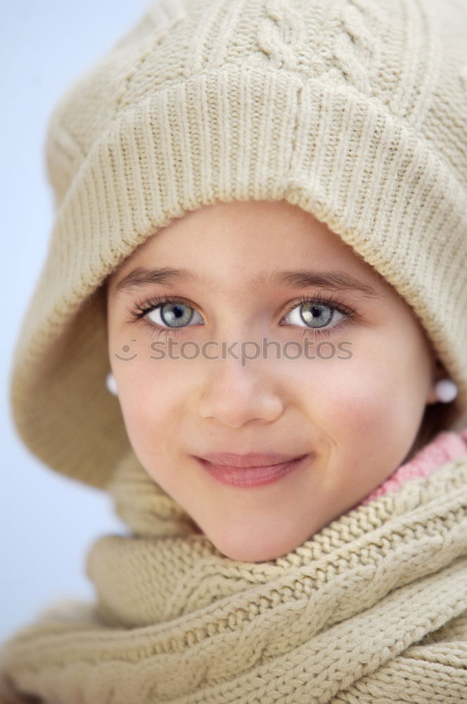 Similar – Image, Stock Photo Pretty little girl in the street