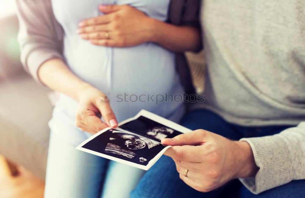 Similar – Image, Stock Photo pregnant woman sitting on the bench