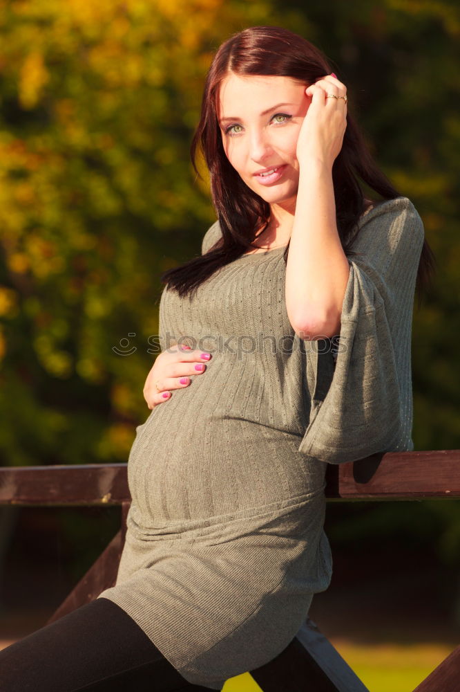 Similar – Image, Stock Photo Attractive fashionable woman in evening light