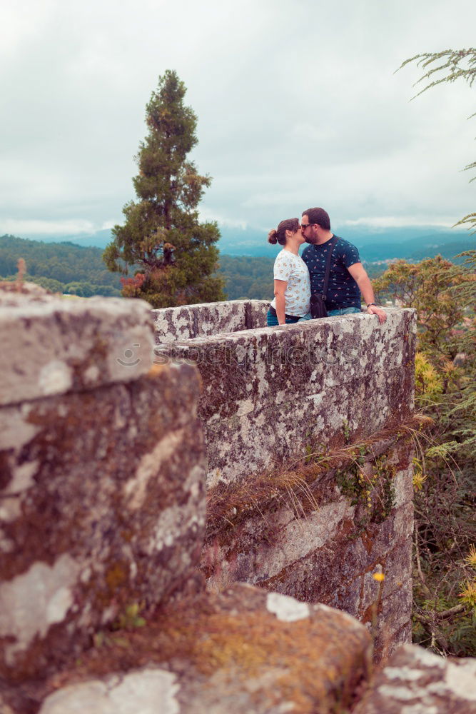 Similar – Image, Stock Photo Group of Hikers looking in map