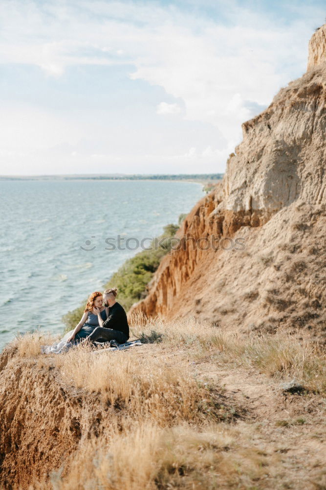 Similar – Image, Stock Photo Women walking on sandy hill