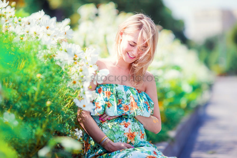 Image, Stock Photo Blooming Bokeh Feminine