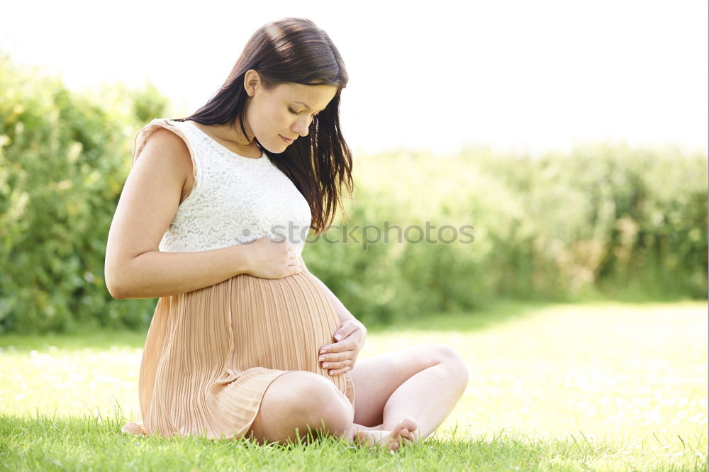 Similar – Image, Stock Photo BABYBAUCH Human being