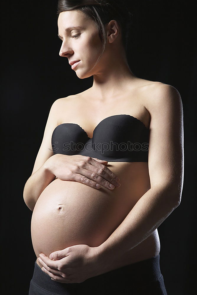 Similar – Image, Stock Photo Pregnant women to the window.