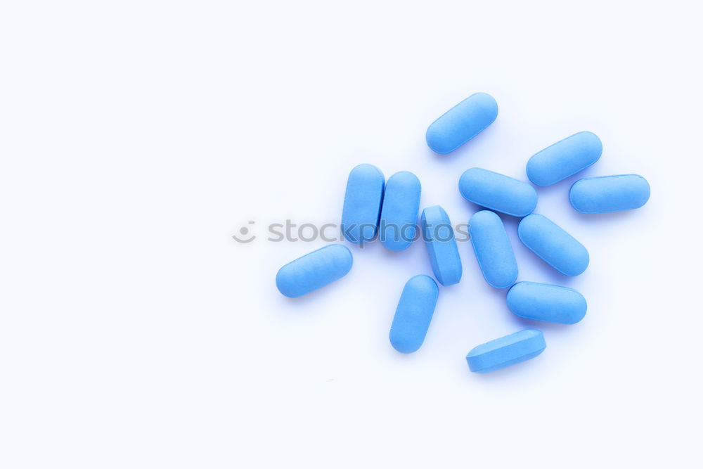 Similar – Image, Stock Photo Blue medicine tablets. Medicine concept of viagra, medicines for stomach, erection, sleep, digestion, drugs.