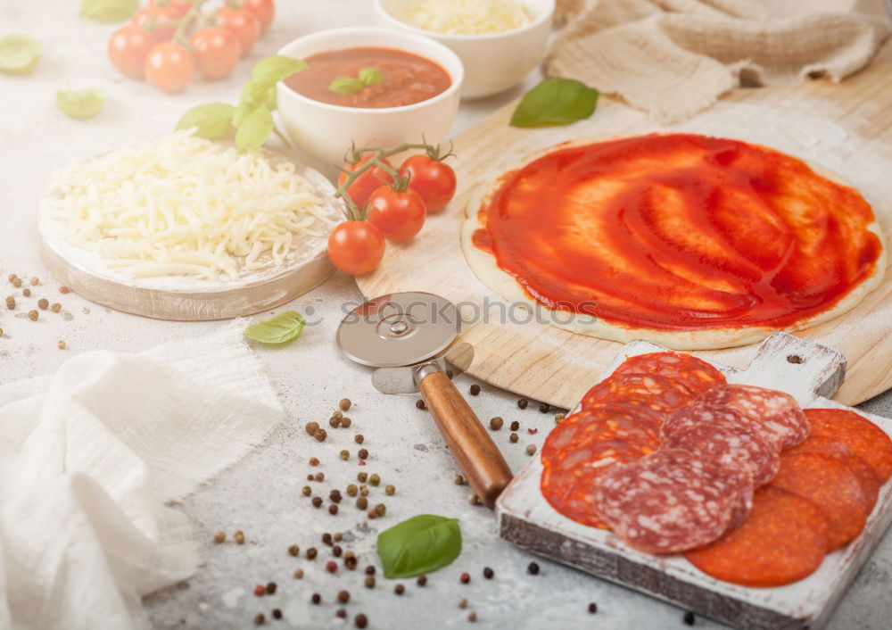 Similar – Image, Stock Photo Pizza in parts Food