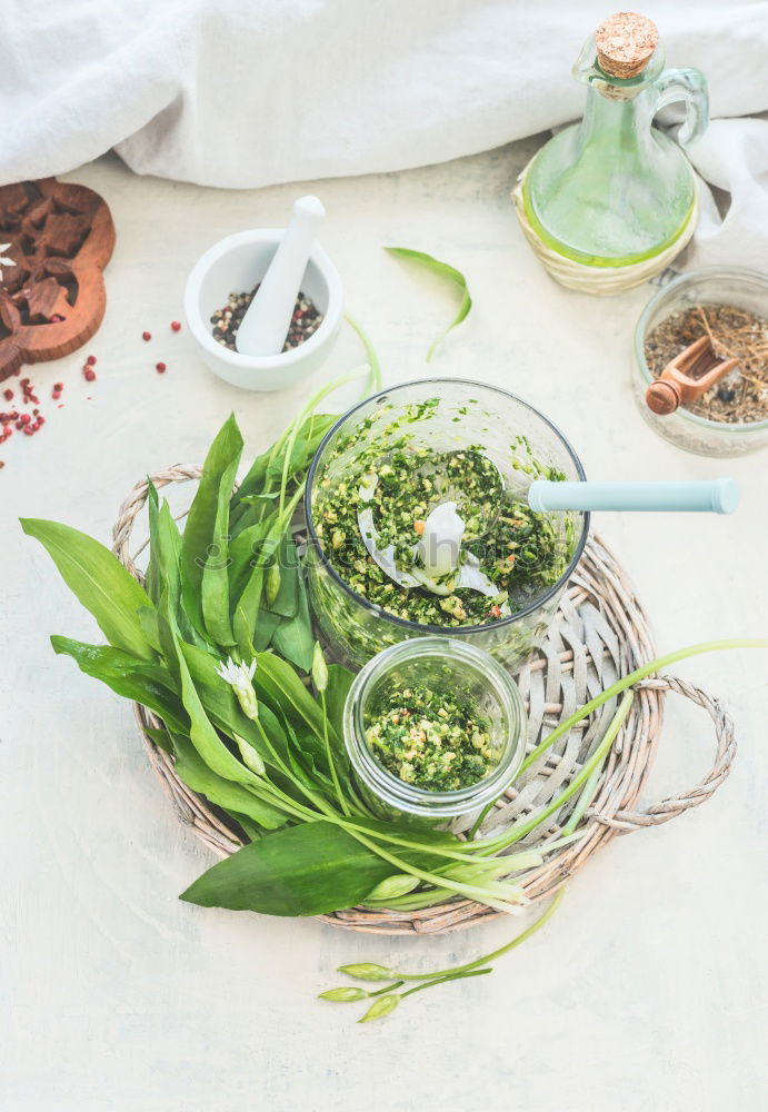 Similar – Pickling cucumbers with home garden vegetables and herbs