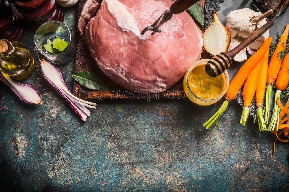 Similar – Image, Stock Photo Asparagus, schnitzel, potatoes