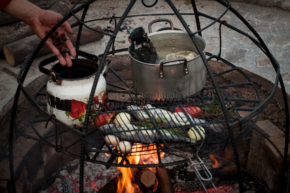 Image, Stock Photo Grilled fish.