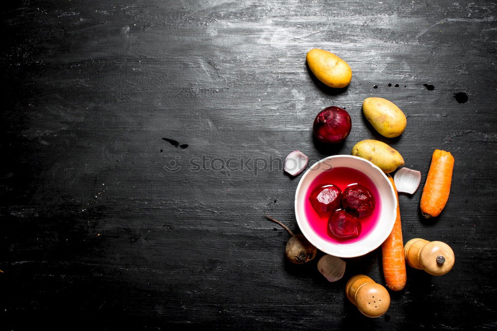 Similar – Image, Stock Photo Camembert with berries and sauce on a rustic background