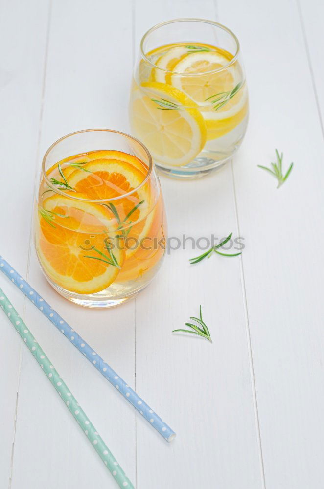 Similar – Image, Stock Photo Delicious soft drink with carrot, lemon and parsley on white table