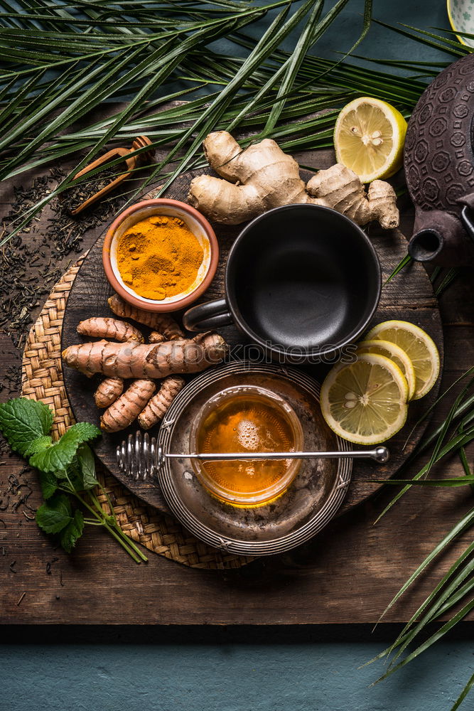 Similar – Herbal tea with turmeric and ginger