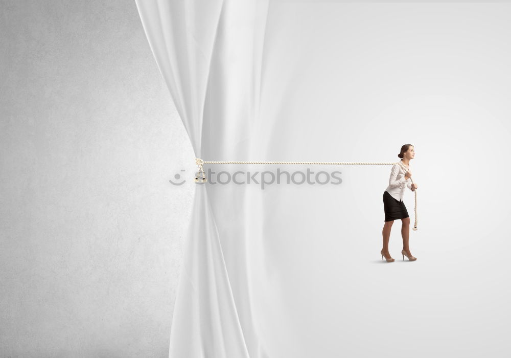 beautiful kid girl playing and jumping on bed