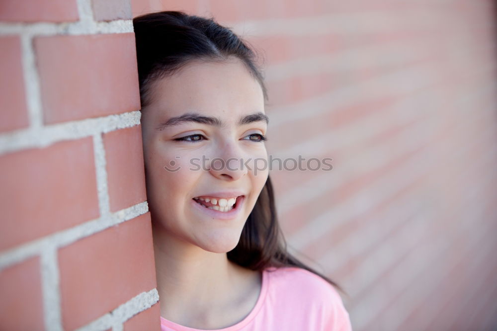 Similar – Adorable preteen girl