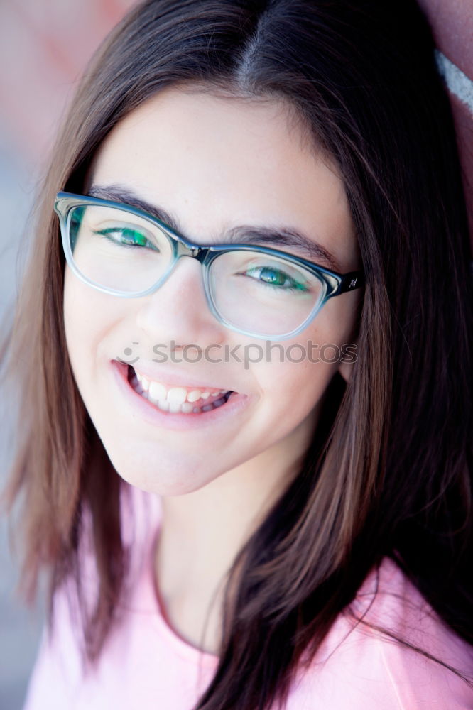 Similar – Adorable preteen girl