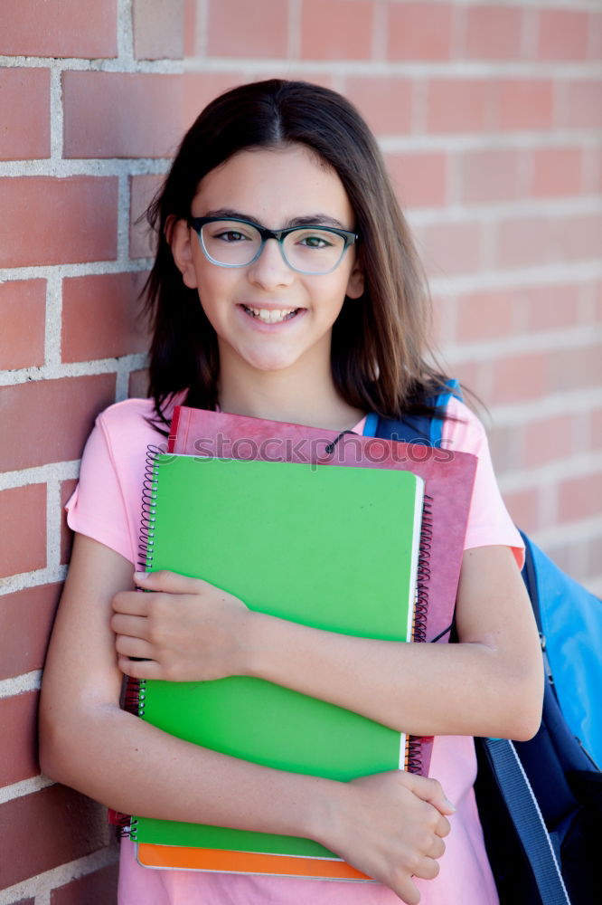 Image, Stock Photo Adorable preteen girl