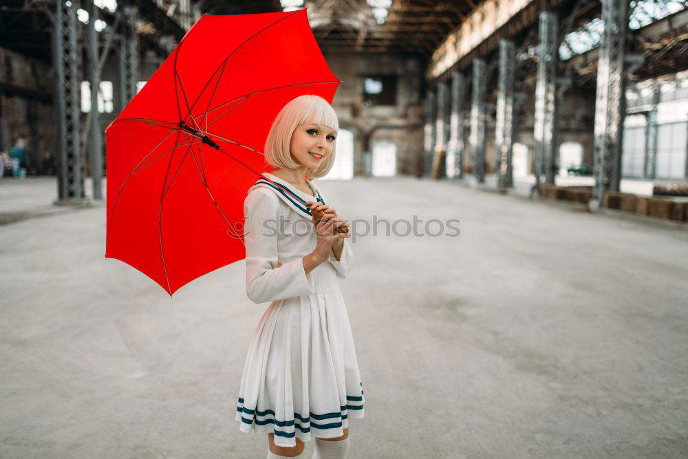 Similar – Red umbrella Chinese girl