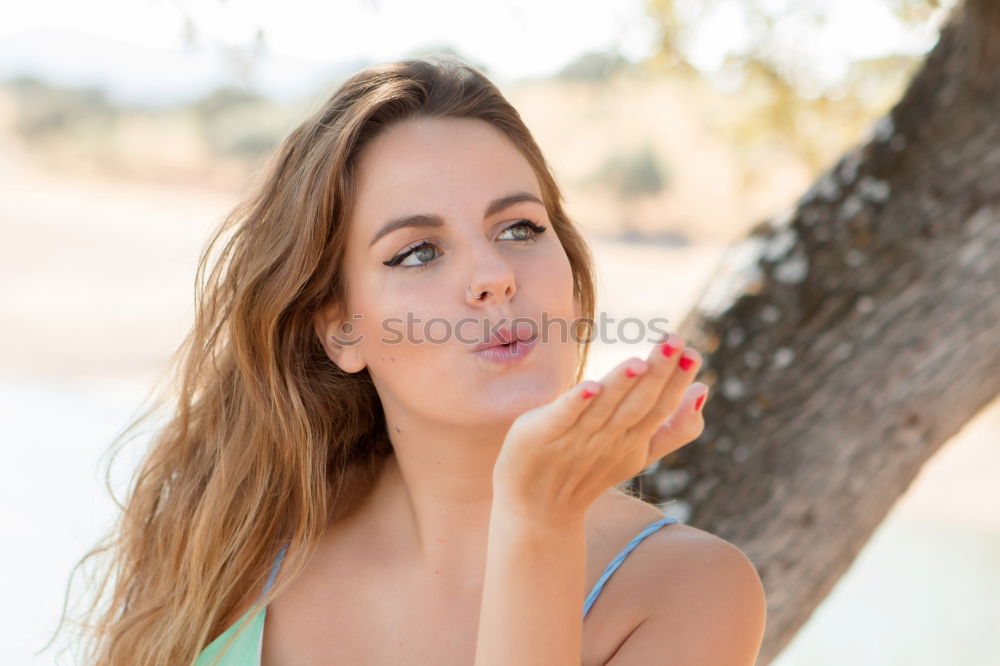 Similar – Beautiful caucasian woman smoking cigarette.Urban lifestyle